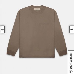 SOLD - Essentials Fear Of God Wood Long Sleeve T-Shirt